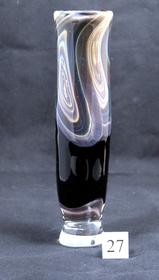 Vase #27 - Black with Brown & Blue 159//280